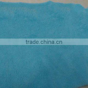 China Supplier Knitted Plush Solid Polyester Soft Toys Fur Fabric photo-4
