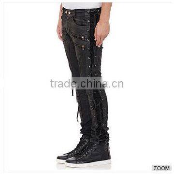 Biker Jeans Fashion Denim Trousers(LOTK124) photo-5