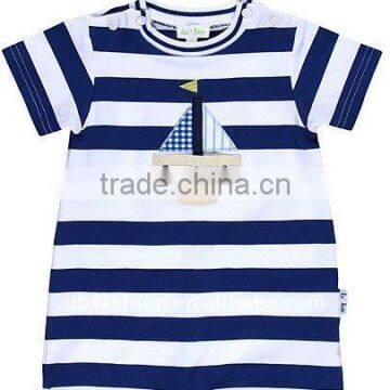 100% cotton fabric striped baby clothes