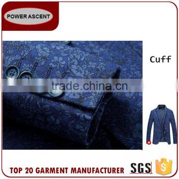 Wholesale Fashion Men'S Printed Suit Polyester Jacket Blzer Made In China photo-5