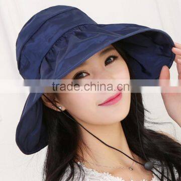 Zm40592b Wholesale Fashion Pure Color Summer Women Sun Hats Big Brim Hats photo-5