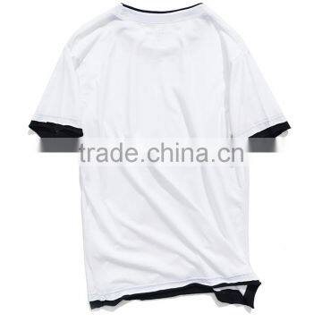Customized Your Brand Design Blank Black Longline Hip Hop Tee Shirts photo-6