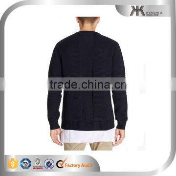 Wholesale Bulk Cheap Custom Crewneck Men's Quilted Sweatshirts photo-2