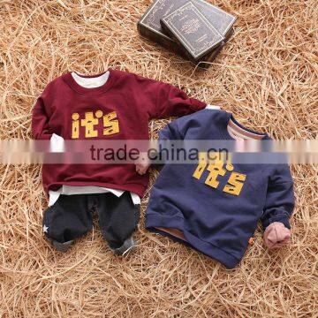 S65824A 2017 Spring Children's Boys Hoodies Overall Sweatshirts photo-2