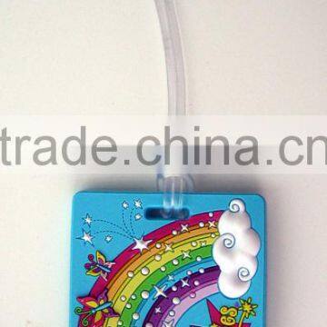 colorful 3D pvc luggage tag