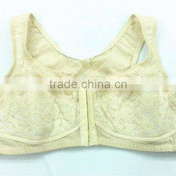 Fancy front closure gray sexy women bra underwear high quality