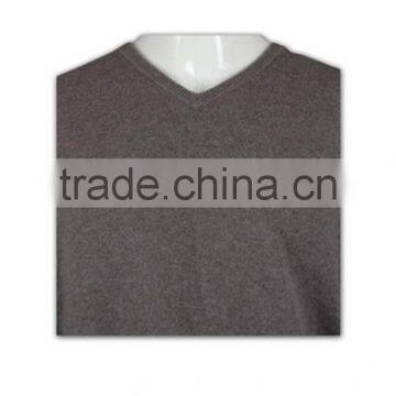 ISO9001/BSCI Manufature Loose V-neck Mens Grey Cardigan Sweater