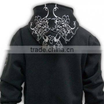 Hot Sell Good Quality Wholesale Unique Design Black Bulk Zip Baggy Hoodies photo-3