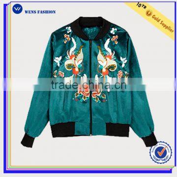 China Wholesale Custom Fleece Jacket Embroidered Jacket Bomber Jacket