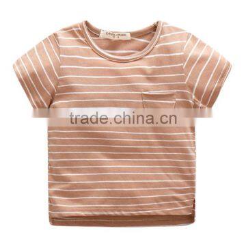 Wholesale Summer Cotton Short Sleeves Boys Kids Round Neck T-shirt photo-5
