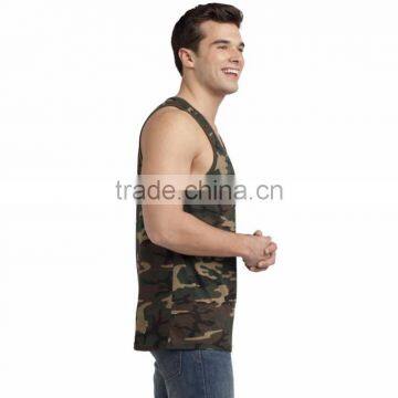 Customized Cotton Camouflage Men Tank Top photo-3
