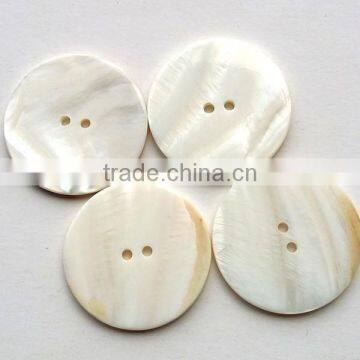 Big Natural shell buttons 35mm 2-hole flat pearl of mother buttons SHELL-004