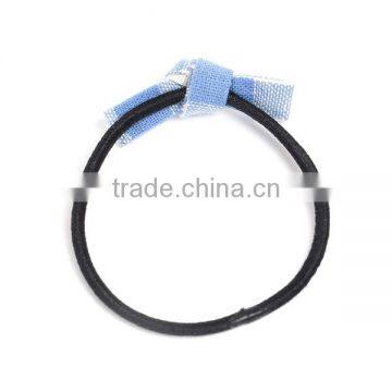 Fabric Hair Ties Bowknot Blue photo-2
