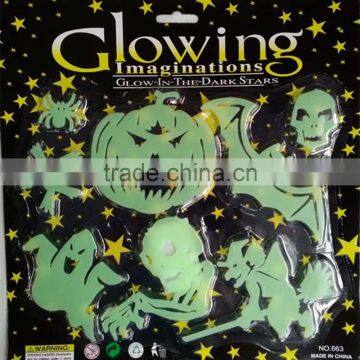 Halloween Wall Sticker Glow in Dark Window Sticker Fluorescent Luminous Decorations photo-2