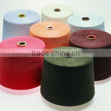 polyester ring spun yarn for weaving and knitting colored virgin grade AAA