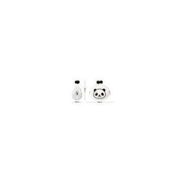 Womens Silicone Coin Purse Pochi Panda , Silk Printed Customized Logo