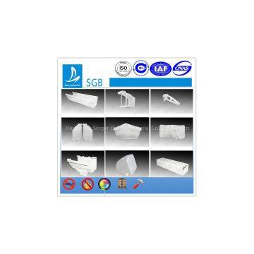 White PVC rain gutter for hot sale