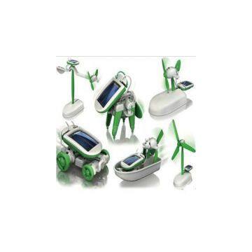 Green Energy Products 6 in 1 Solar Toy Robot Solar Christmas Gift Kids toy 058-0