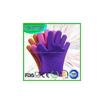 Lifetime Warranty Insulated Waterproof Wrist Protection Silicone BBQ Grilling Gloves photo-3