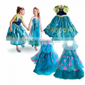 Frozen fever Elsa dress Wholesale Frozen dress Frozen Anna dress party dress for girls