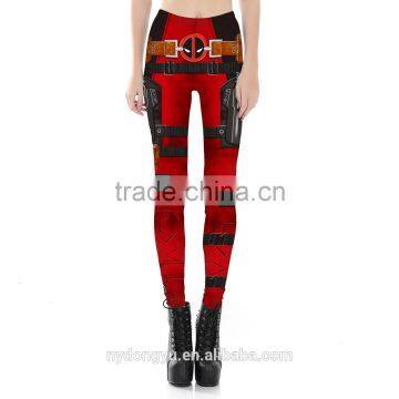 spider yoga jogging legging /lip stick red skeleton rose plus size high waist athletic yoga pants