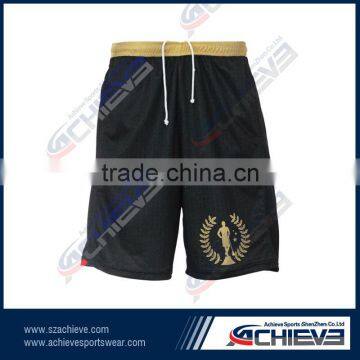 Full sublimation mens polyester shorts running