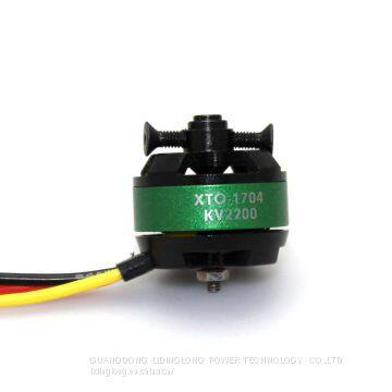 High  Quality XTO-1704  RC  brushless  motor   for  airplane