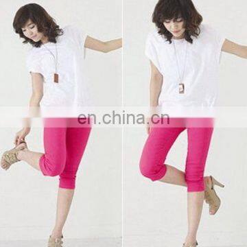 Fashion New Arrival Solid Candy Color Sexy Stretch Short Pants Legging