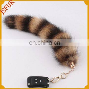 Genuie Fox Accessory For Bag Fur Tail Key Chain