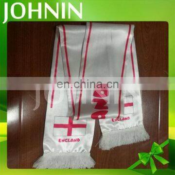 Wholesale Personality Design Silk Screen Printing Soccer Fans Satin Football Fan Scarf