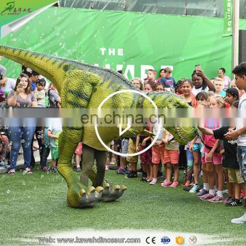 Popular artificial walking realistic dinosaur costume