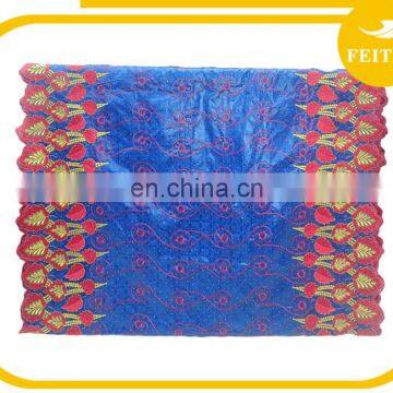 New African Cotton Damask Bazin Riche Dresses Embroidery For Women photo-2