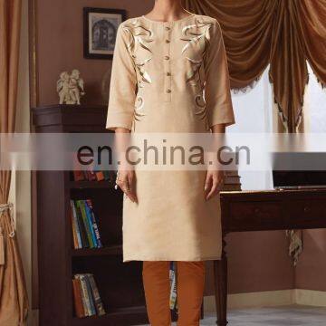 Casual Wear Poly Linen Kurti