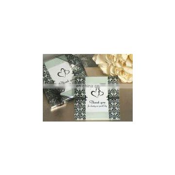 Stylish Damask and Fleur de lis photo coaster