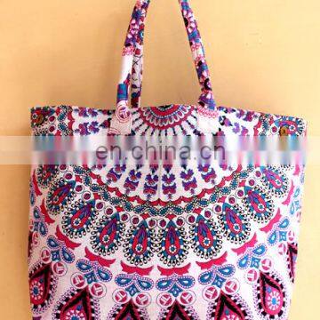 Mandala Hand bag Tapestry bag Girls tote bag Indian NEW ARRIVAL VINTAGE mandala hobo bag cotton purse luggage carry at wholesale