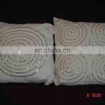 Sequins Patches Cushion Cover