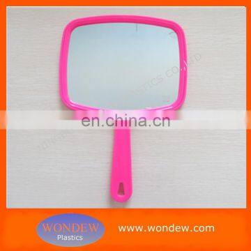 Plastic one side handle cosmetic mirror / Long handled comestic mirror