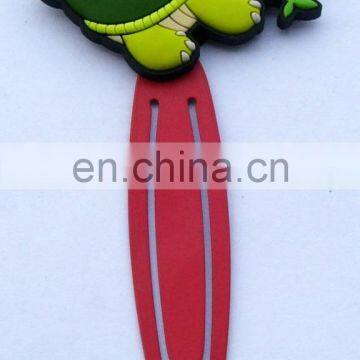 green turtle rubber bookmark