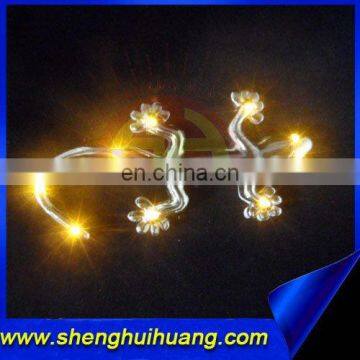 Flashing decoration Glass Gecko