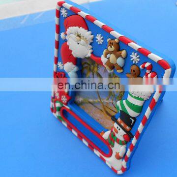 Christmas day gift snowman pvc picture frame Santa Claus photo frame