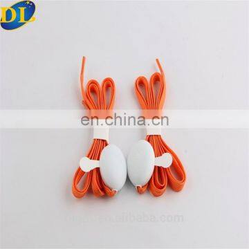 America Wholesale custom led flashing nylon shoelace with logo for hiphop