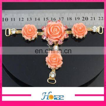 High Quality Fashion Lady Flip Flop Accessories Rhinestone Decoration Sandal Upper Ornament photo-4