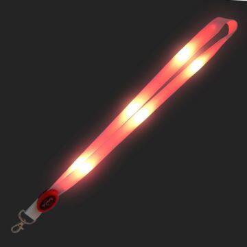 Nylon LED Light up Flashing Lanyard Neck Straps Luminous Glow in the Dark photo-3
