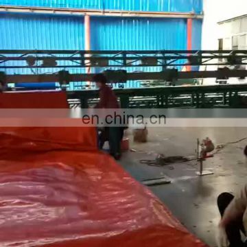 High quality blue and orange pe waterproof tarpaulin sheet