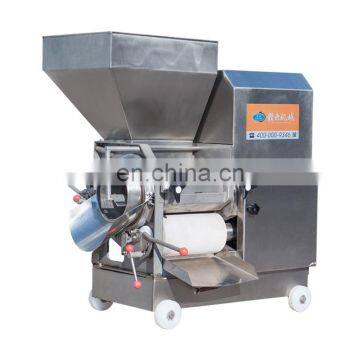 Fish meat and bone separating and removing machine