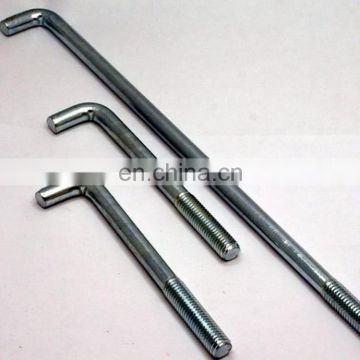 Carbon Steel L shaped anchor bolt Foundation bolt