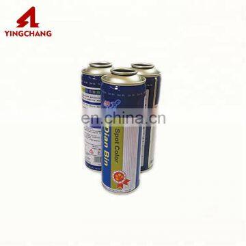 Custom tall round metal aerosol empty tin can for spray paint