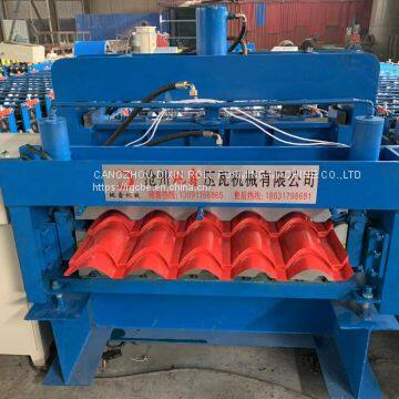Double Layer Galvanized Roofing Sheet Roll Forming Machine photo-3