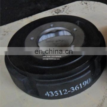 Factory auto parts brake drum 43512-36190 for Japan bus