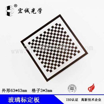 63*63 Grid 3*3mm Optical Glass Calibration Target Checkerboard Calibration Plate Vision Camera Calibration Target Distortion Calibration Target Can be Customized photo-2